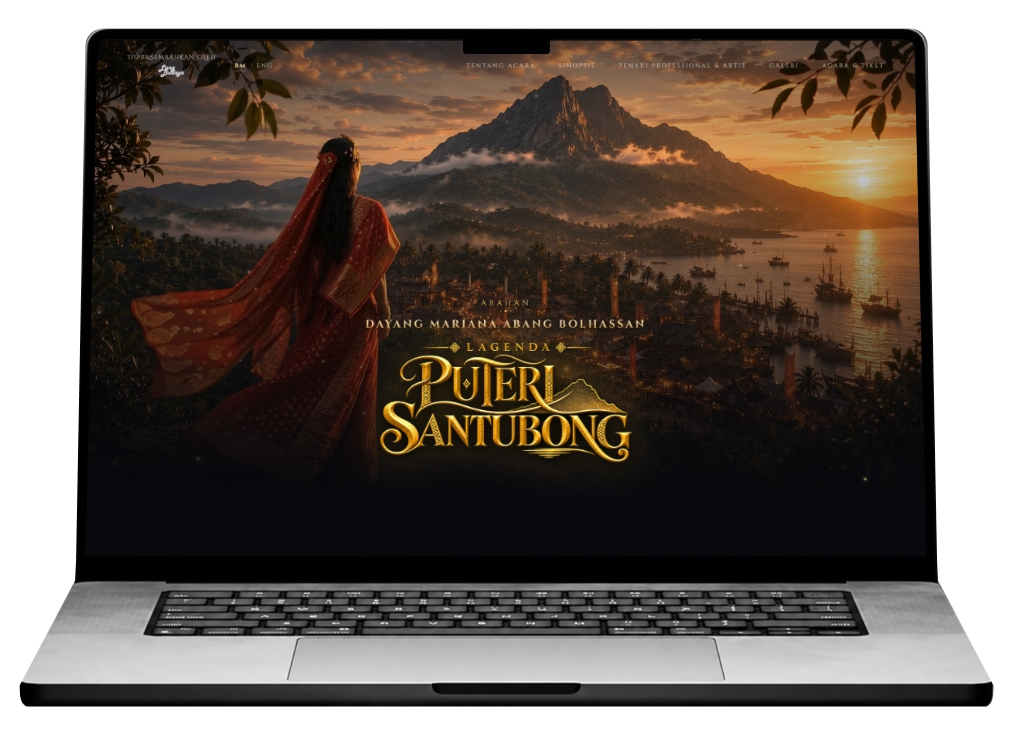 Lagenda Puteri Santubong website preview